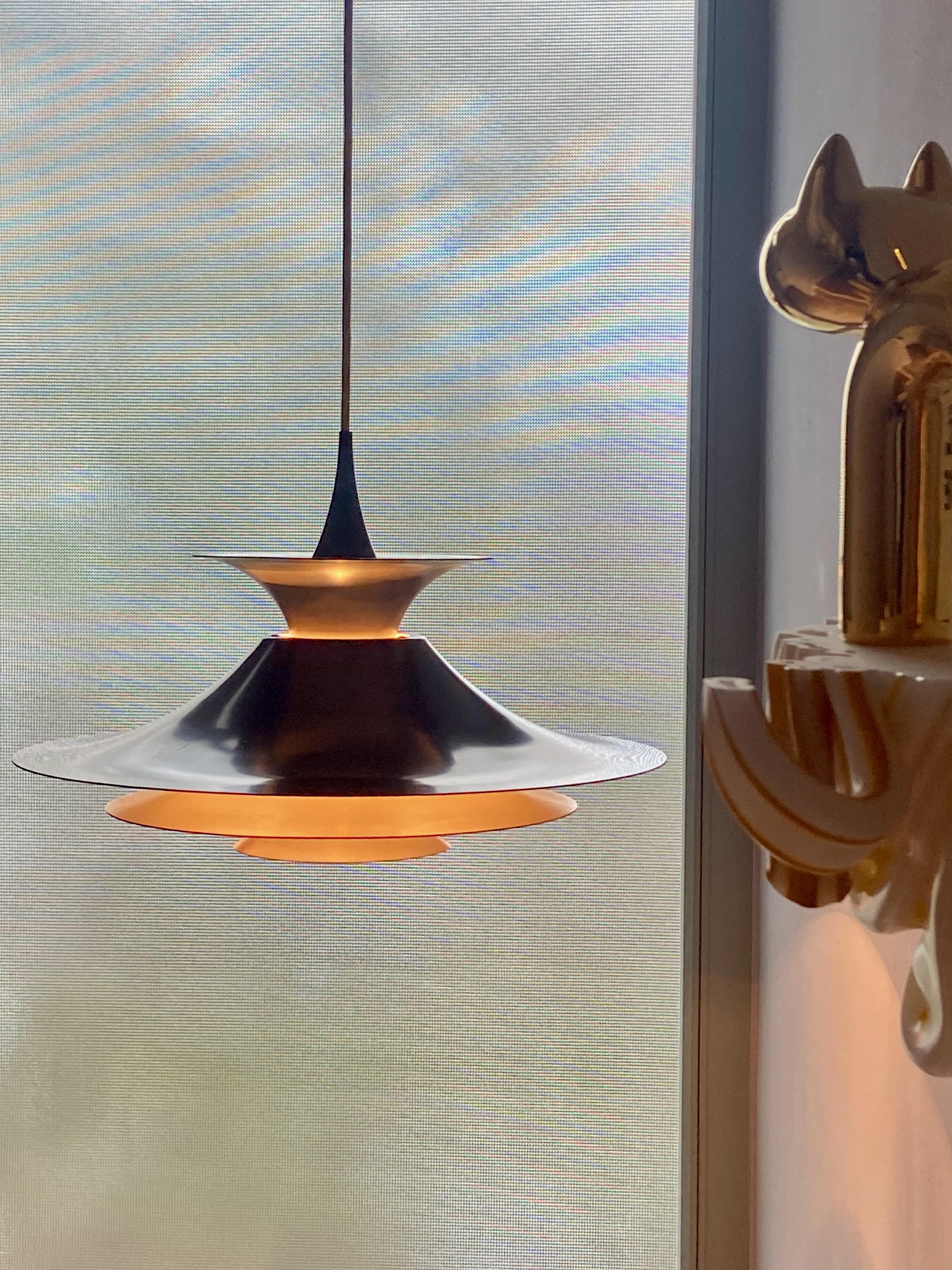 Lampe pendante vintage Radius 1 Design by Erik Balslev for Fog & Mørup, Danemark 4