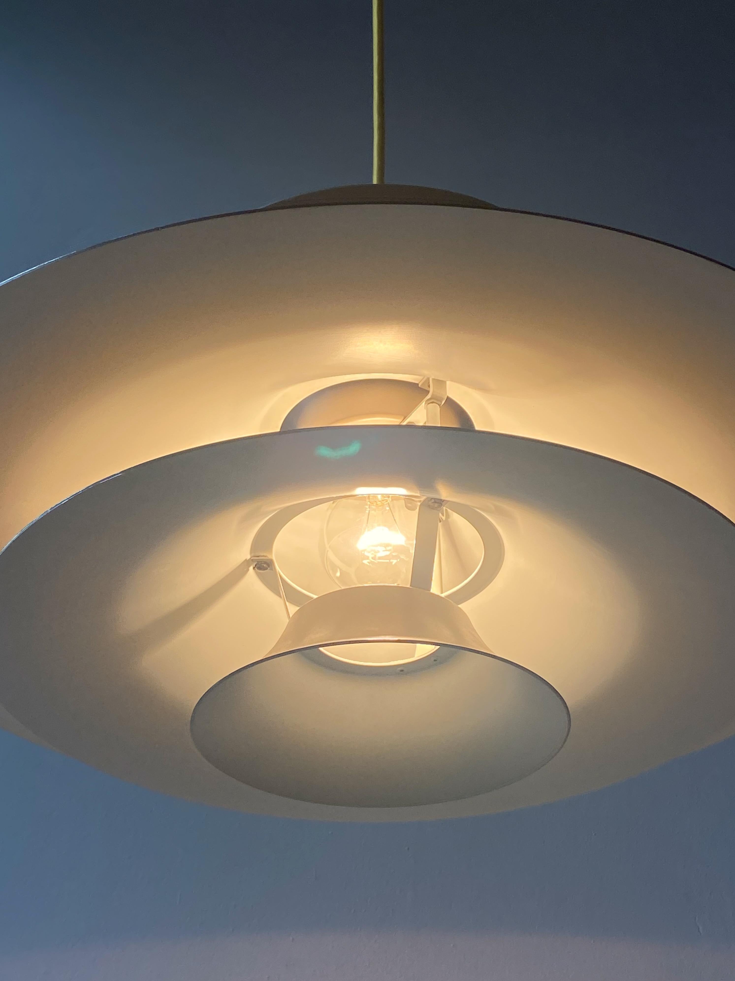 Lampe pendante vintage Radius 1 Design by Erik Balslev for Fog & Mørup, Danemark 7