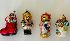 Vintage Radko Old Workd Christmas Glass Ornaments