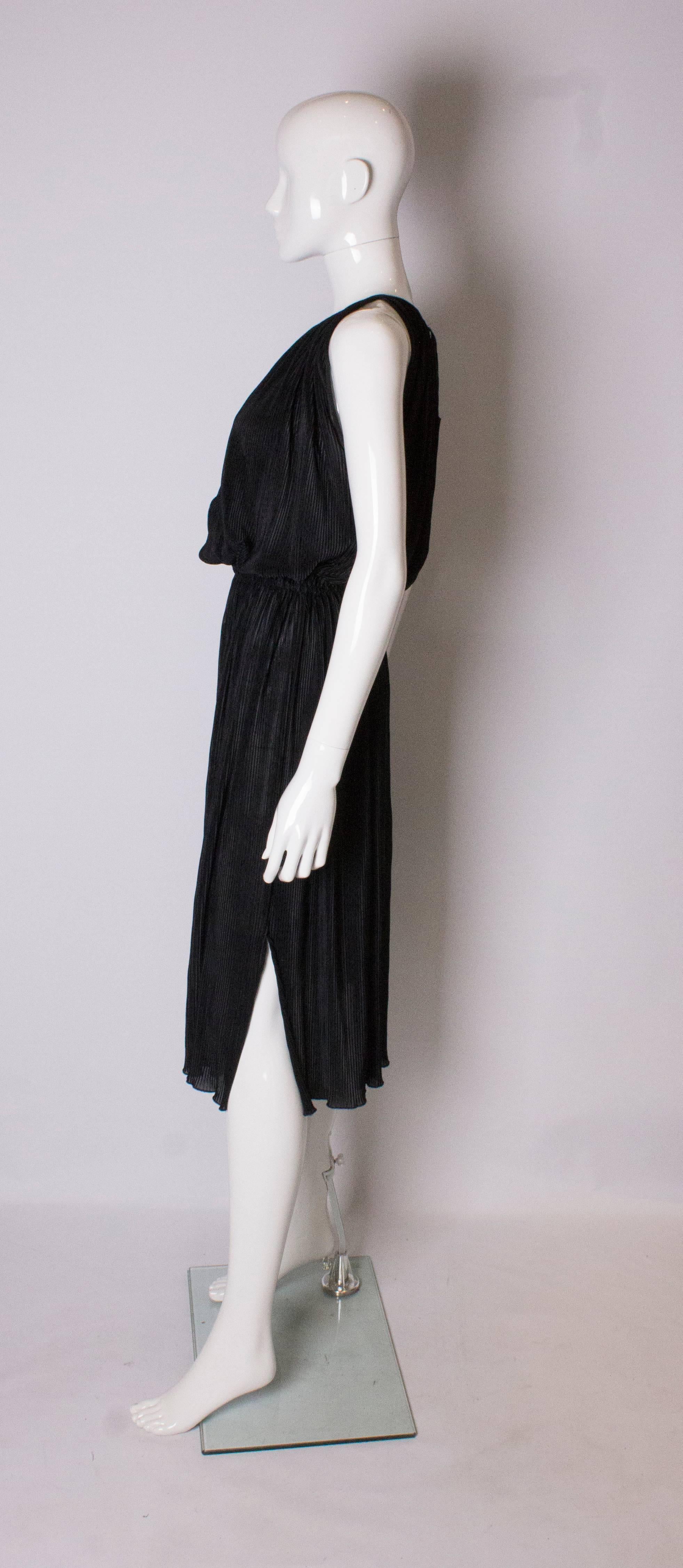 Black Vintage Radley Pleated Dress