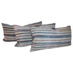 Coussins de tapis Rag vintage, collection de trois pièces