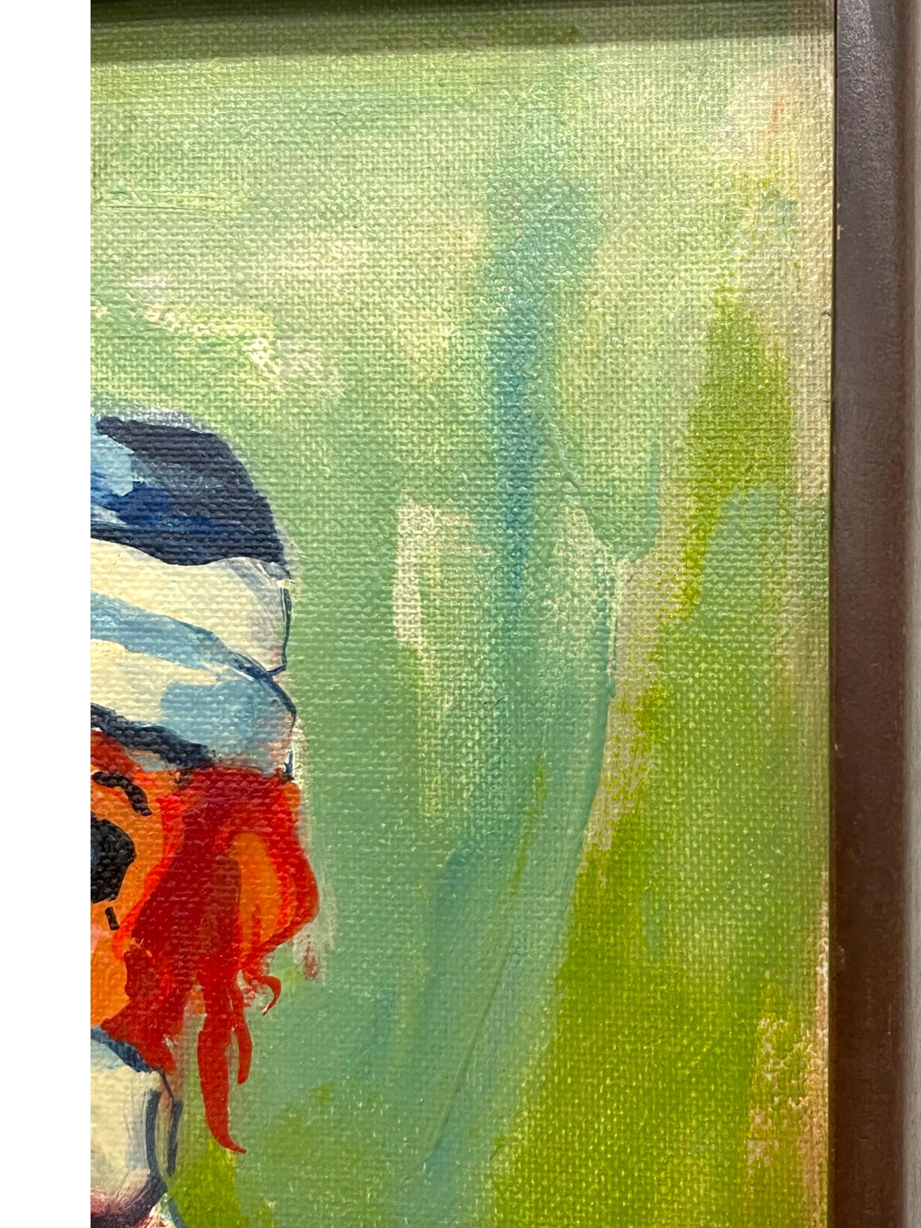 Ritratto di bambola in stile Raggedy Ann su tela Grumbacher d'epoca in vendita 2