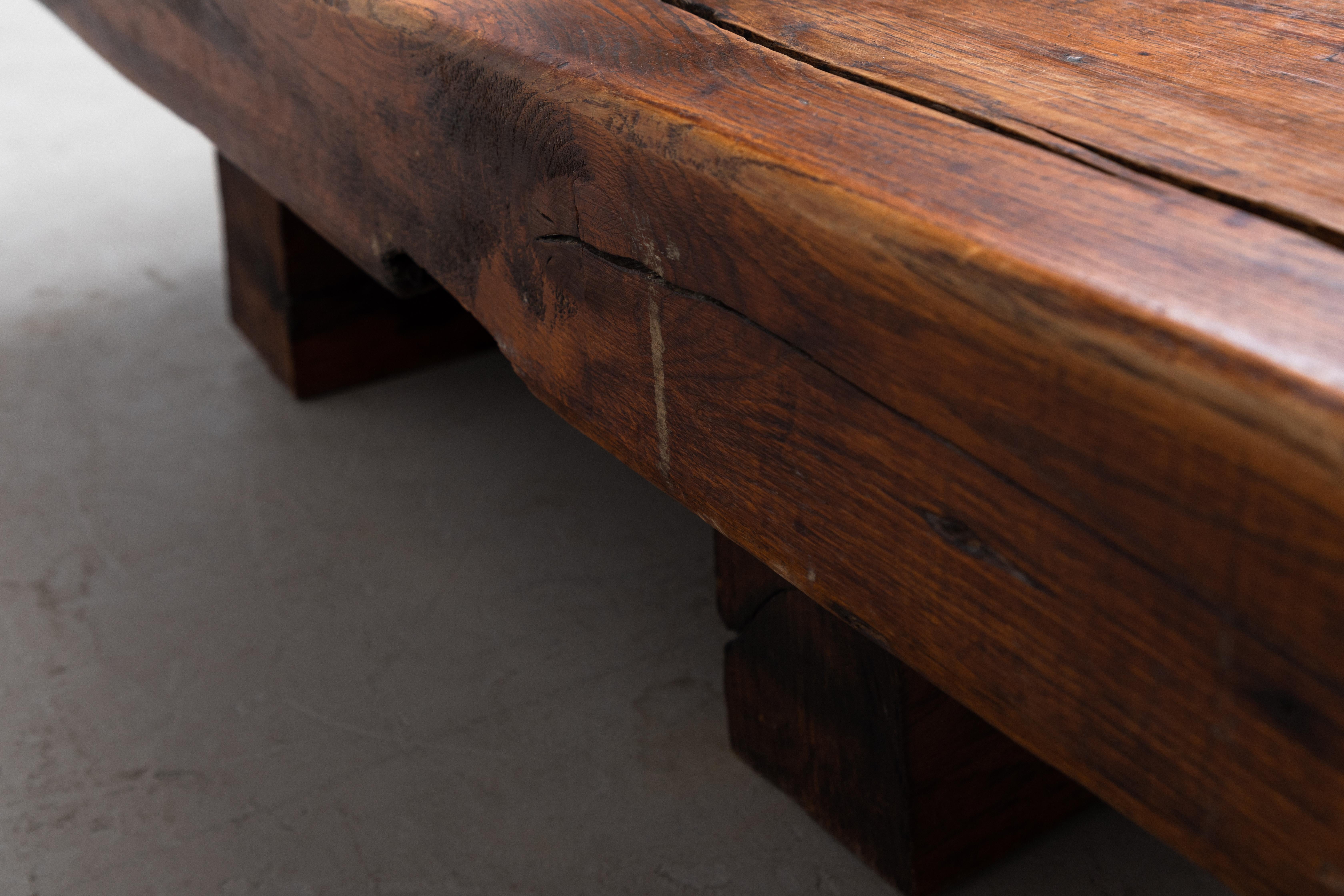 Dutch Vintage Railroad Tie Coffee Table