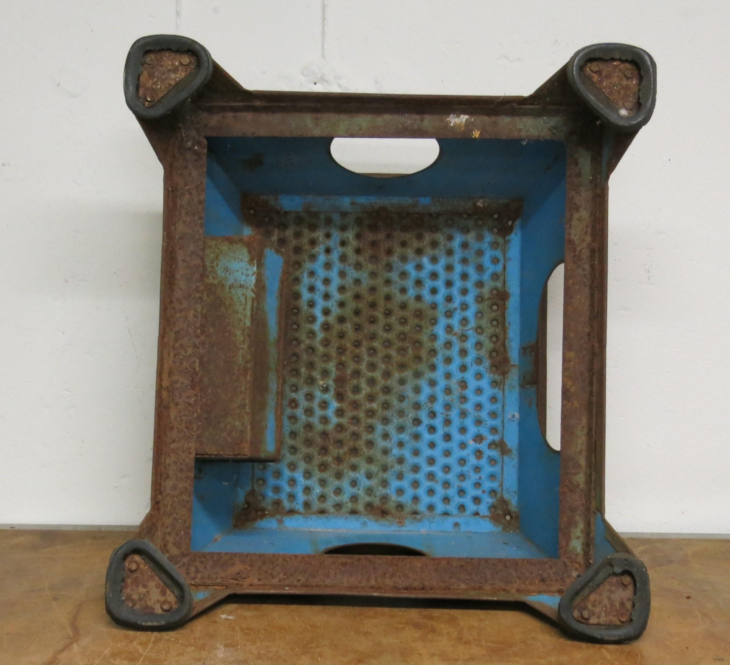 vintage metal step stool