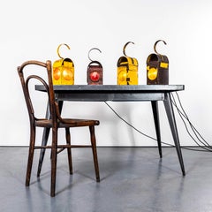 Vintage Railway Warning Lamps - Illuminated