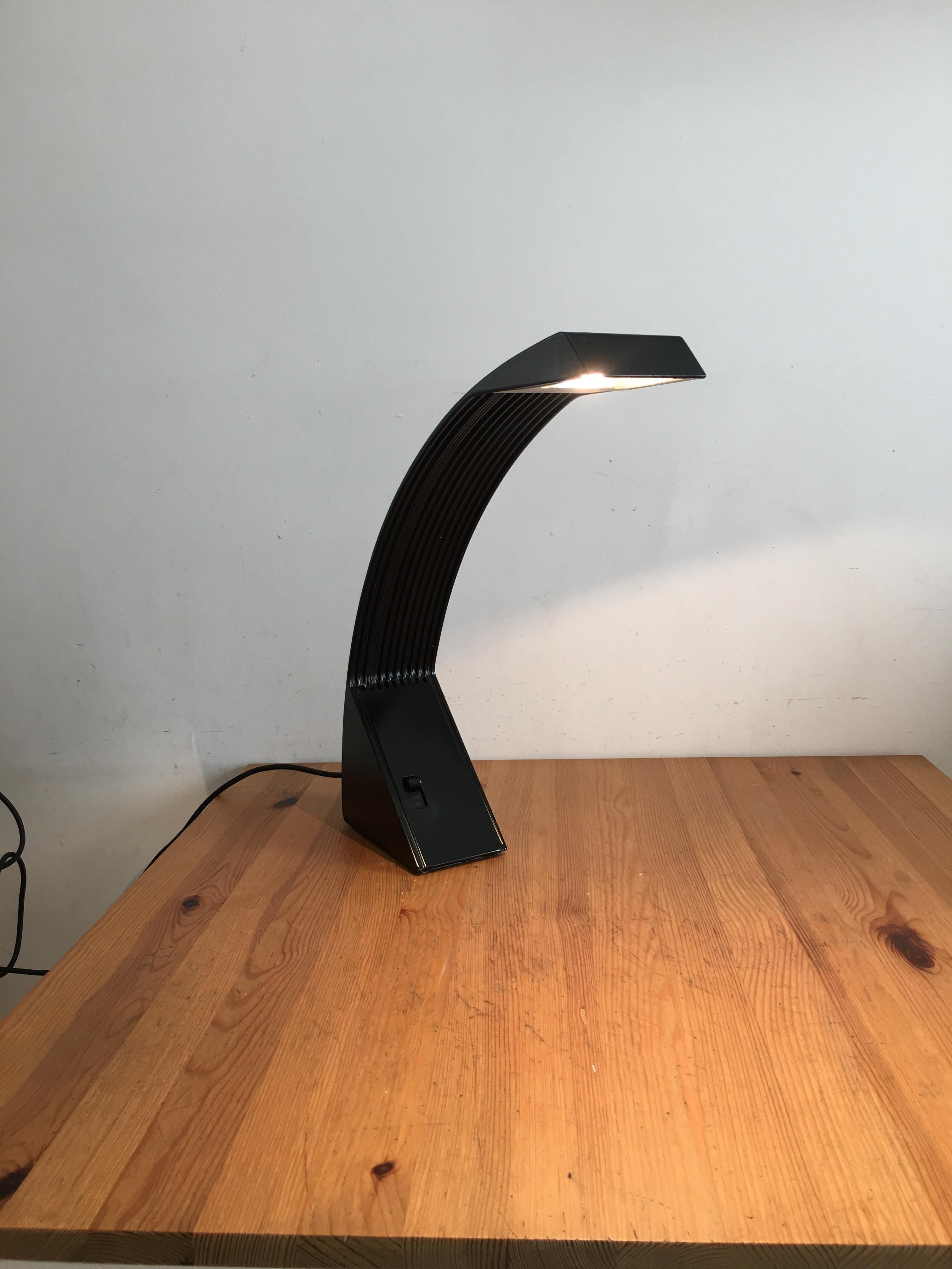 Vintage Rainbow Table Lamp by Marco Zotta for CIL For Sale 4