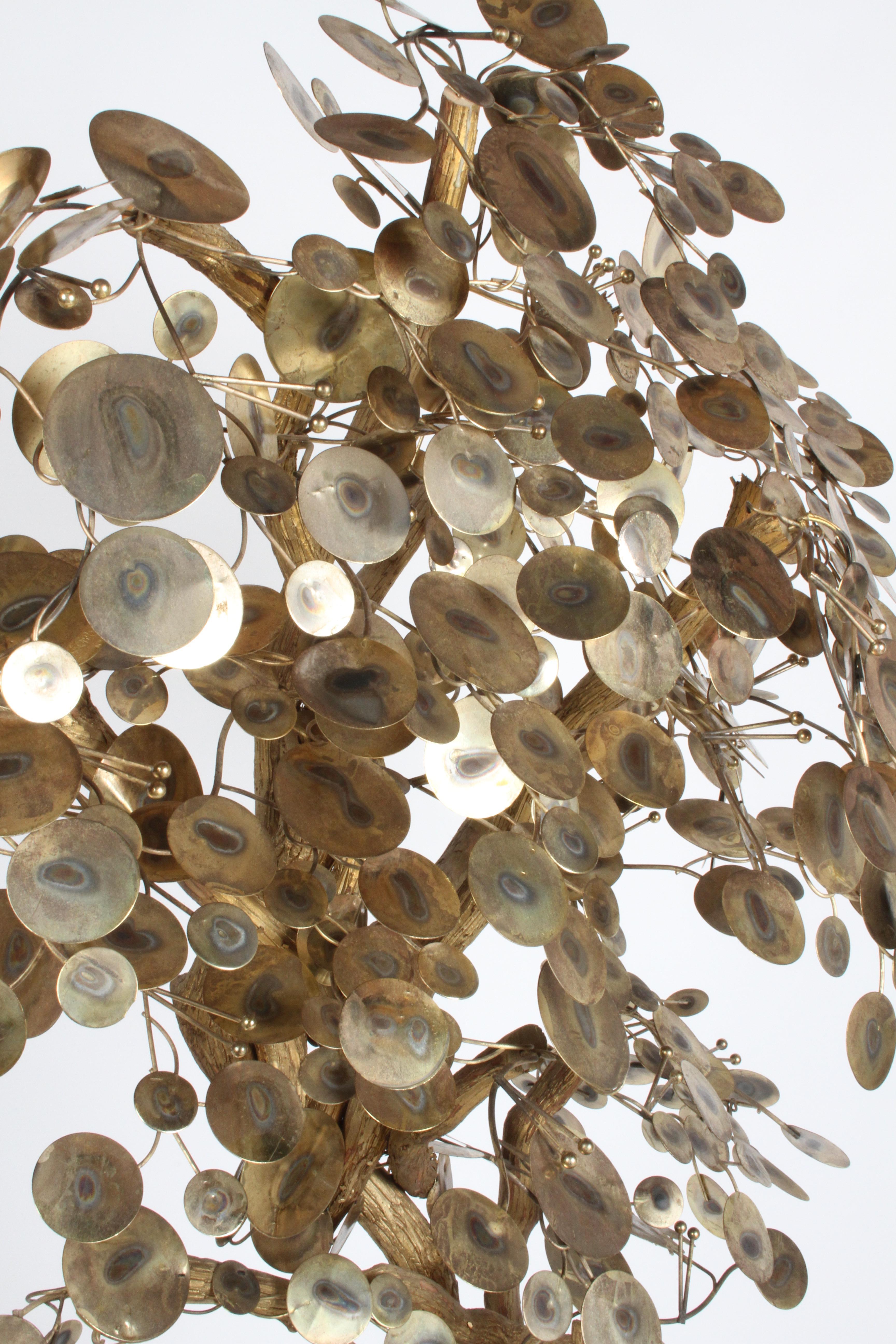 Vintage “Raindrops” Standing Tree Sculpture by Curtis Jeré circa 1970s 11