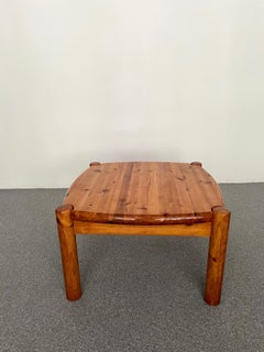 Vintage Rainer Daumiller Attributed Pine Coffee Table, Denmark, 1970s