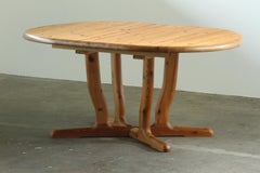 Vintage Rainer Daumiller Style Solid Pinewood Dining Table, 1980's Dyrlund