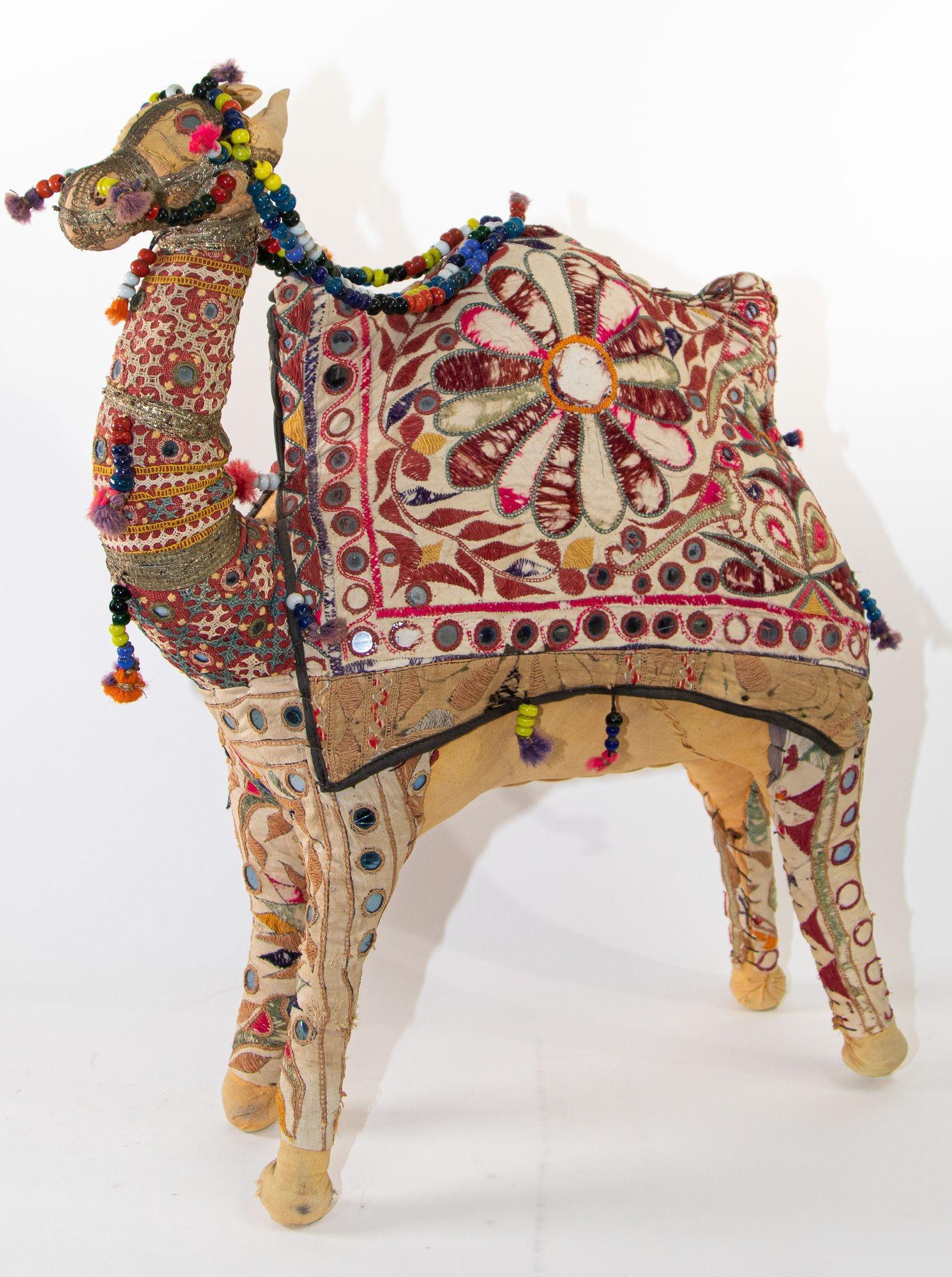 20th Century Vintage Raj Handcrafted Camel Toy India, 1950 For Sale