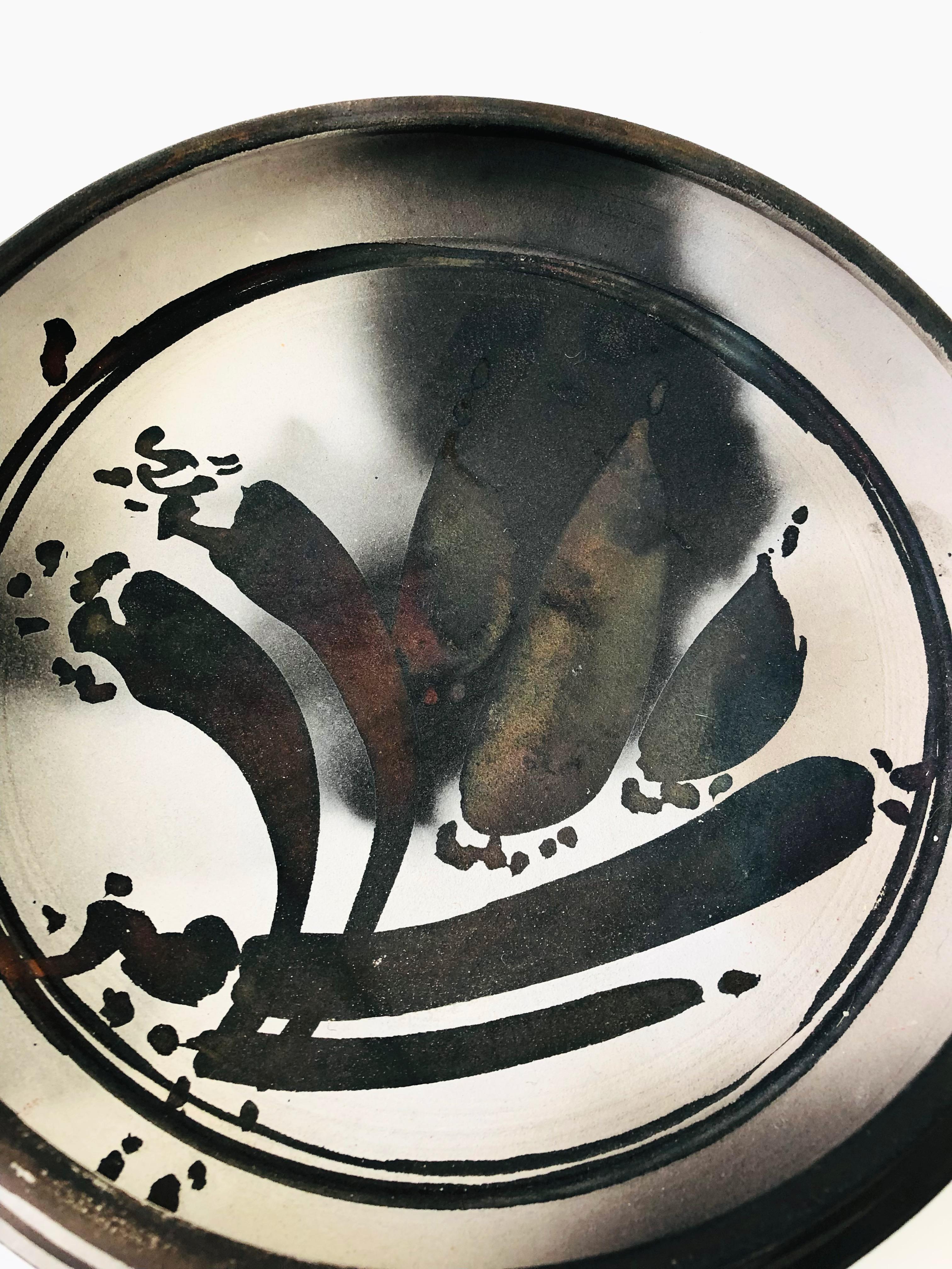 Raku-Keramik-Tablett von Scott Lindberg im Zustand „Gut“ im Angebot in Fairfield, CA