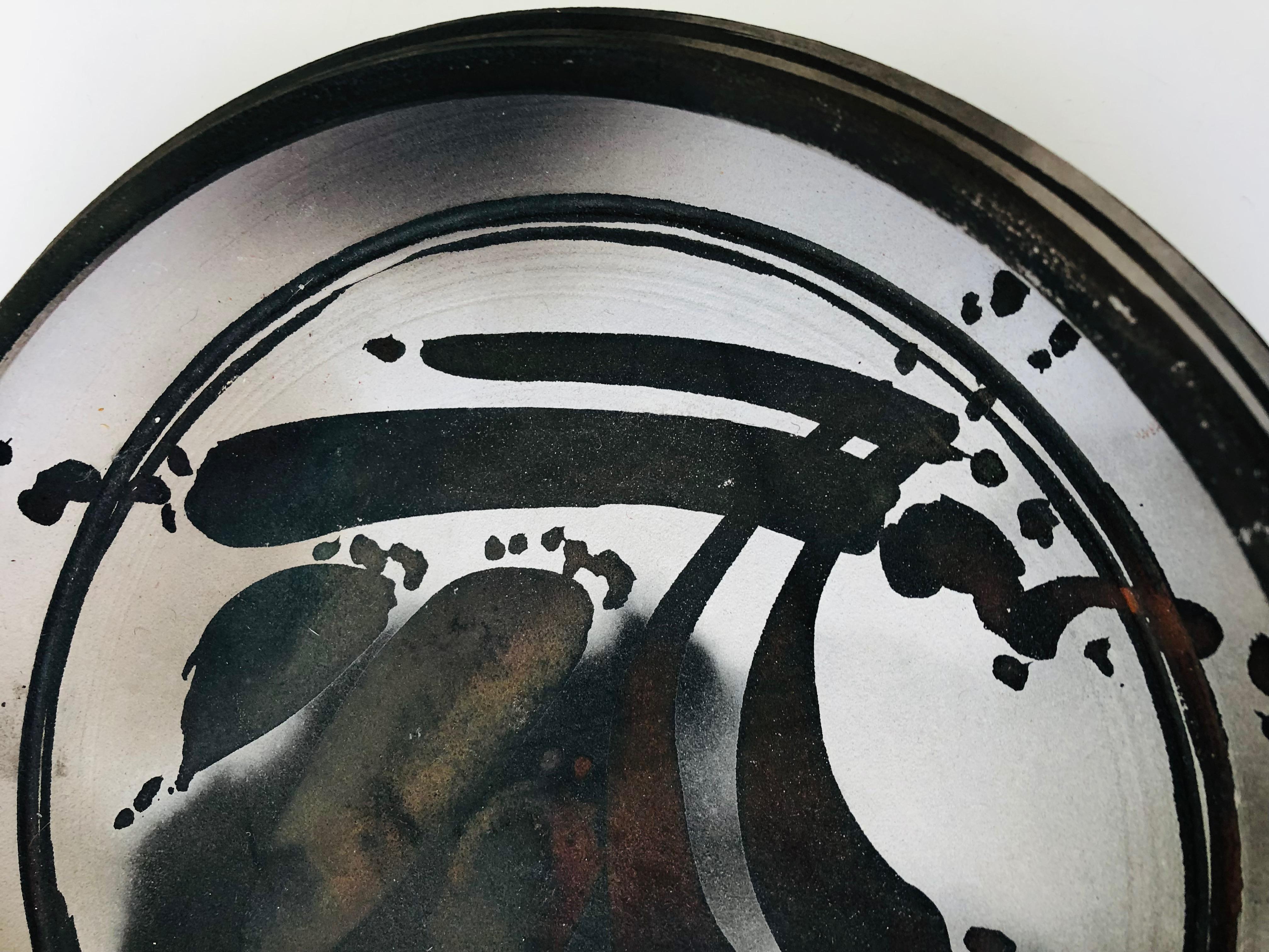 Raku-Keramik-Tablett von Scott Lindberg (Töpferwaren) im Angebot