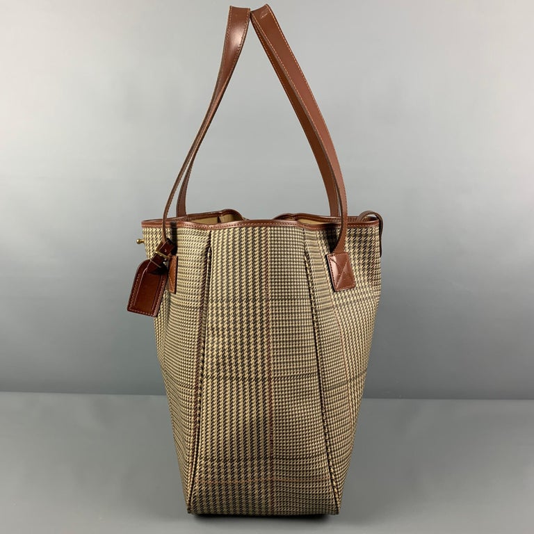 Vintage RALPH LAUREN Beige Brown Plaid Leather Trim Canvas Tote Bag at  1stDibs  vintage ralph lauren plaid bag, ralph lauren tote bag canvas,  polo ralph lauren bag