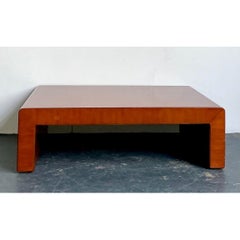 Vintage Ralph Lauren “Dalton” Waterfall Wood Coffee Table