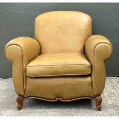 Vintage Ralph Lauren Deco Leather Club Chair