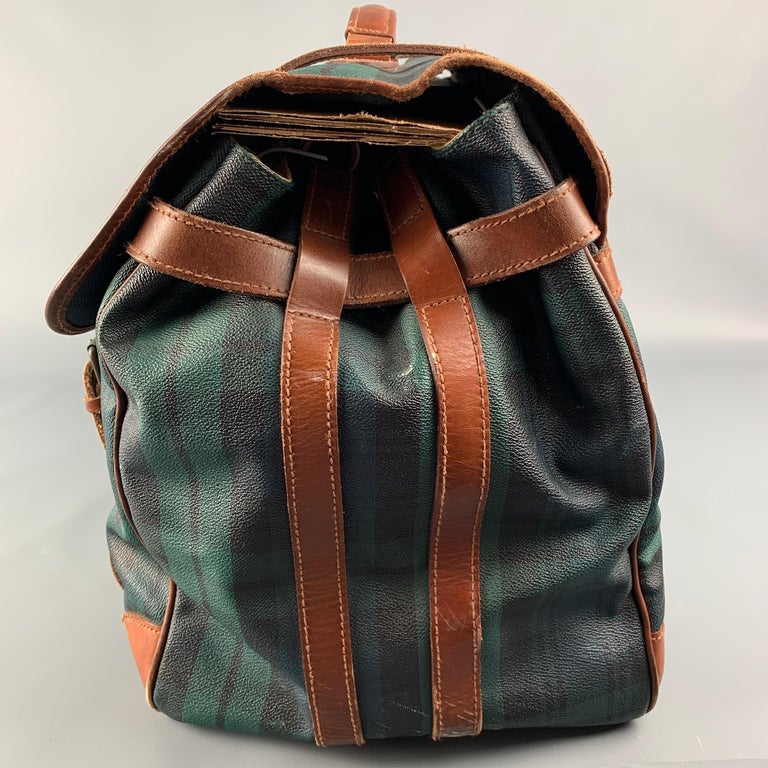 Ralph Lauren Brown & Green Coated Canvas Shoulder Bag – Cashinmybag