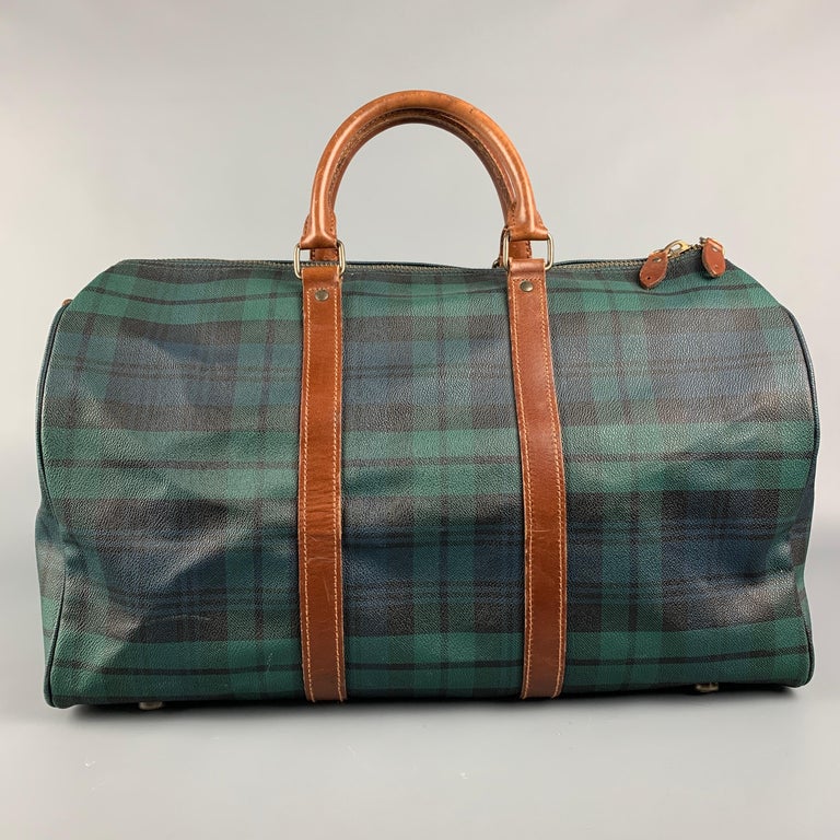 Vintage RALPH LAUREN Green and Black Tan Blackwatch Coated Canvas Weekender  Bag at 1stDibs | old ralph lauren handbags, ralph lauren vintage bags  price, polo ralph lauren bag vintage