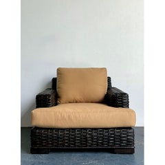 Vintage Ralph Lauren “Modern Organic” Woven Rattan Lounge Chair