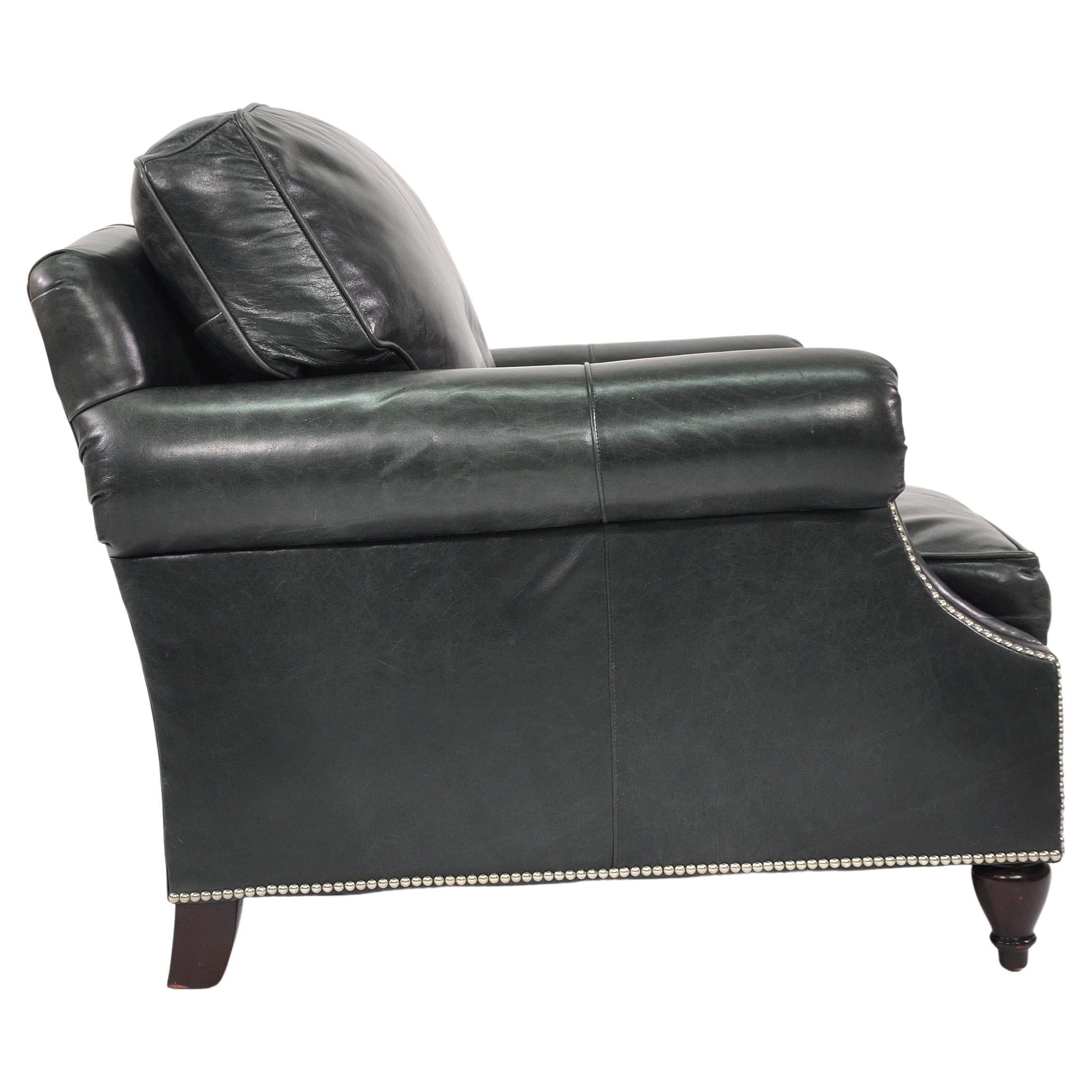 American Vintage Ralph Lauren Nailhead Leather Club Chair
