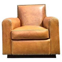 Vintage Ralph Lauren Nailhead Leather Club Chair