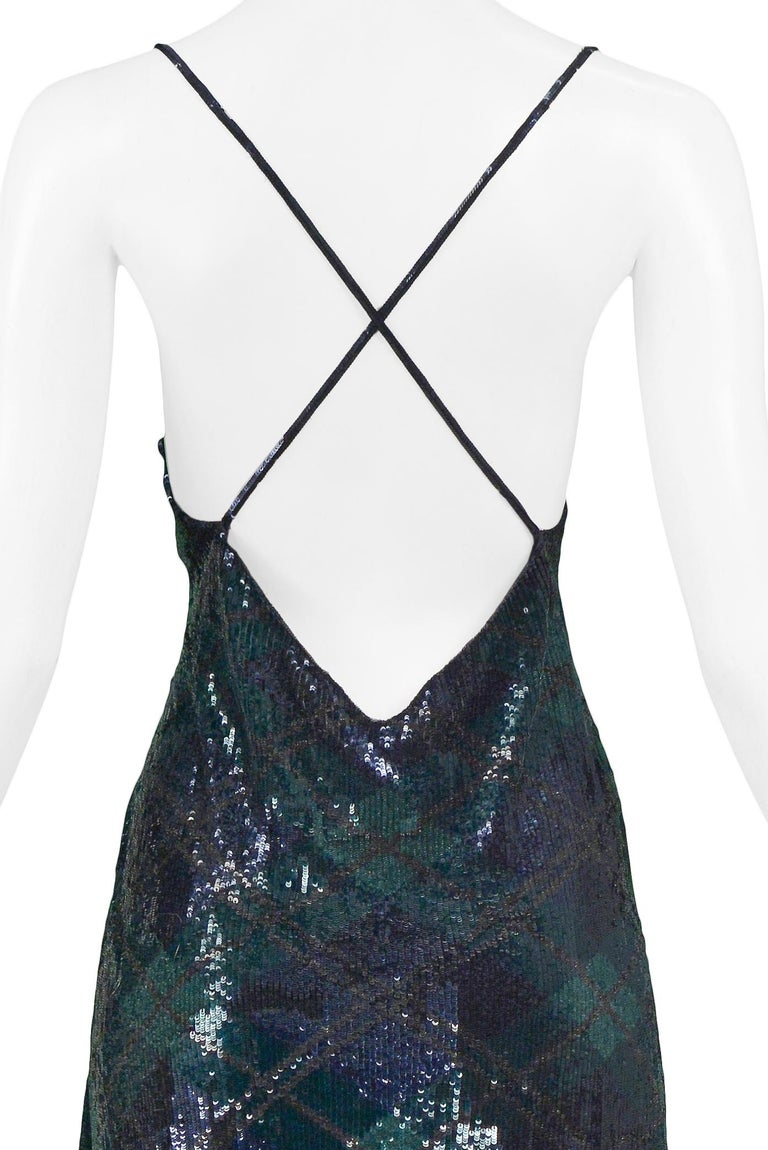 Vintage Ralph Lauren Navy and Green Argyle Sequin Gown at 1stDibs | vintage ralph  lauren dress, ralph lauren vintage dress, ralph lauren dress vintage