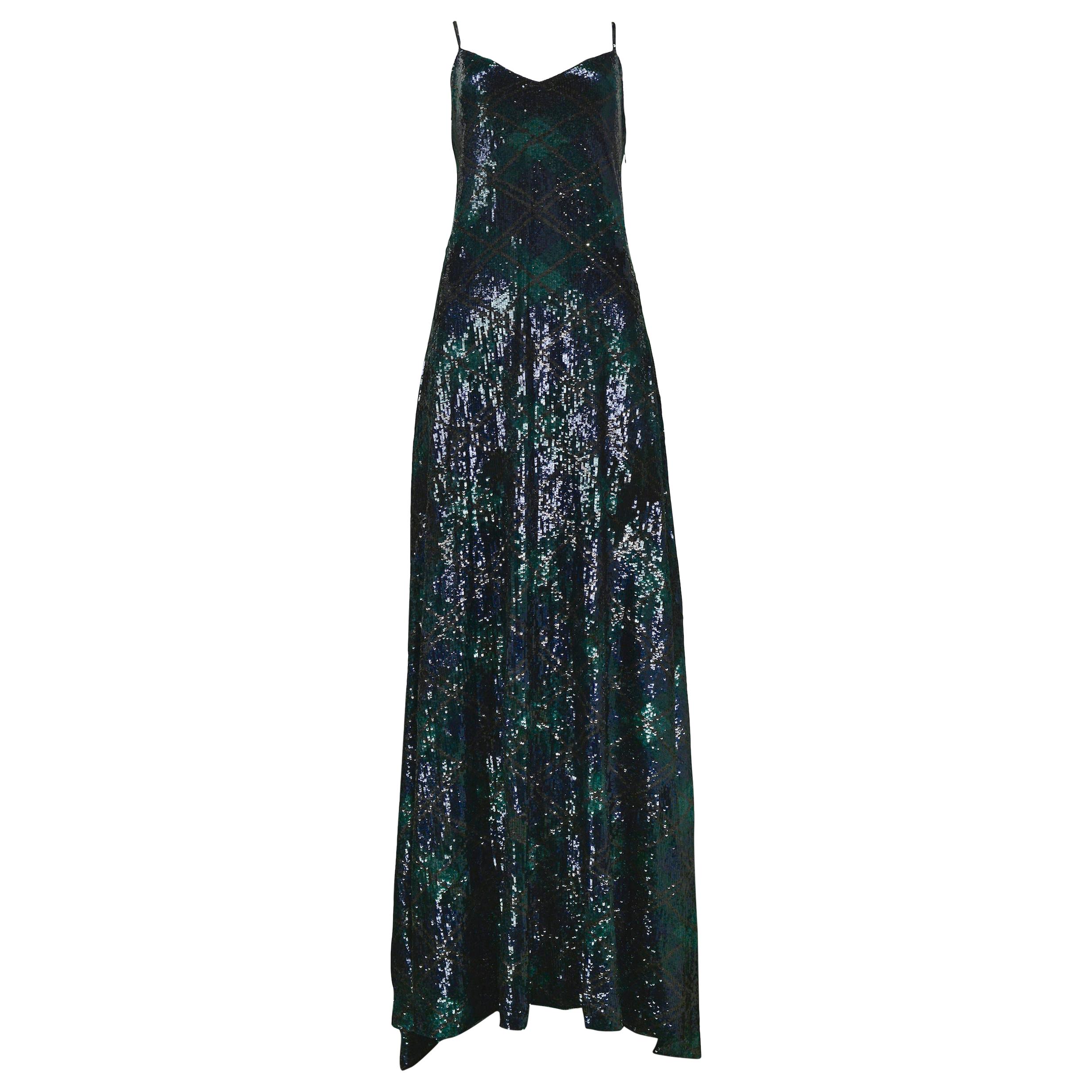 Ralph Lauren Deep Green Velvet Dress Gown at 1stDibs | ralph lauren ...