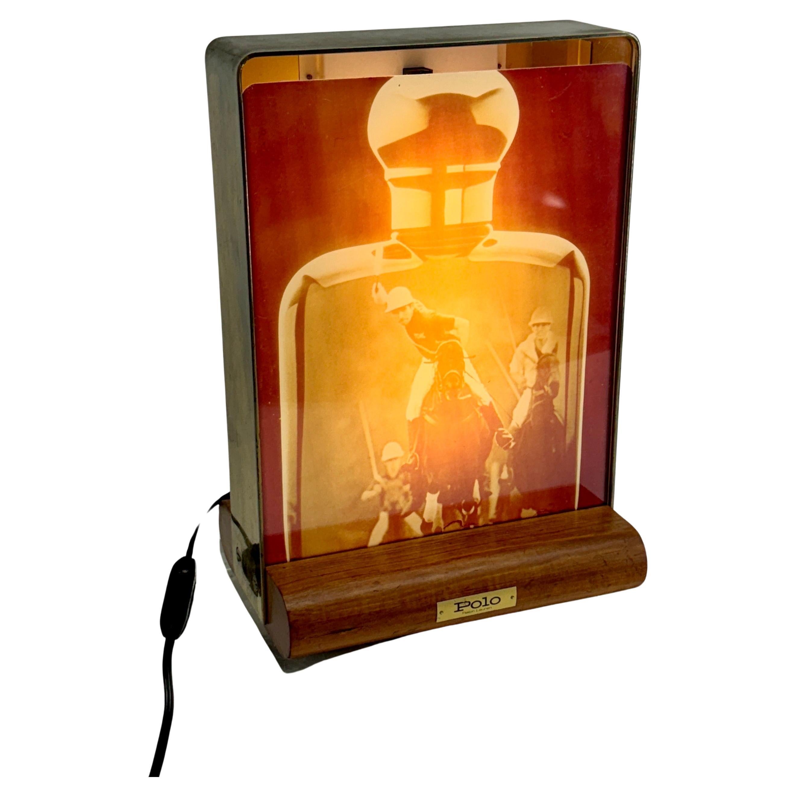 Vintage Ralph Lauren Polo Advertisement Display Lighting