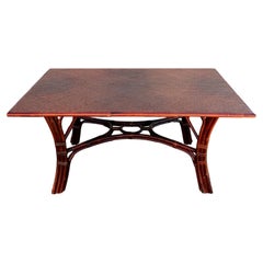 Used Ralph Lauren Collection Rattan Dining Table