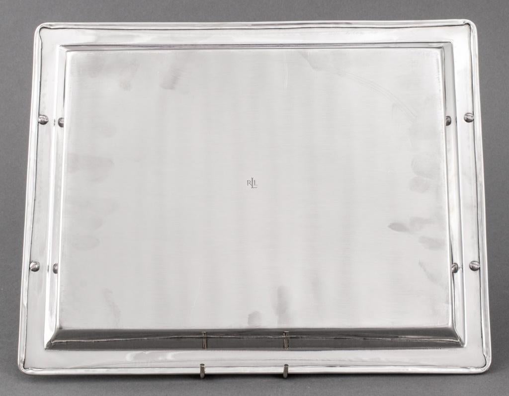 Vintage Ralph Lauren Silver Plate Tray For Sale 2