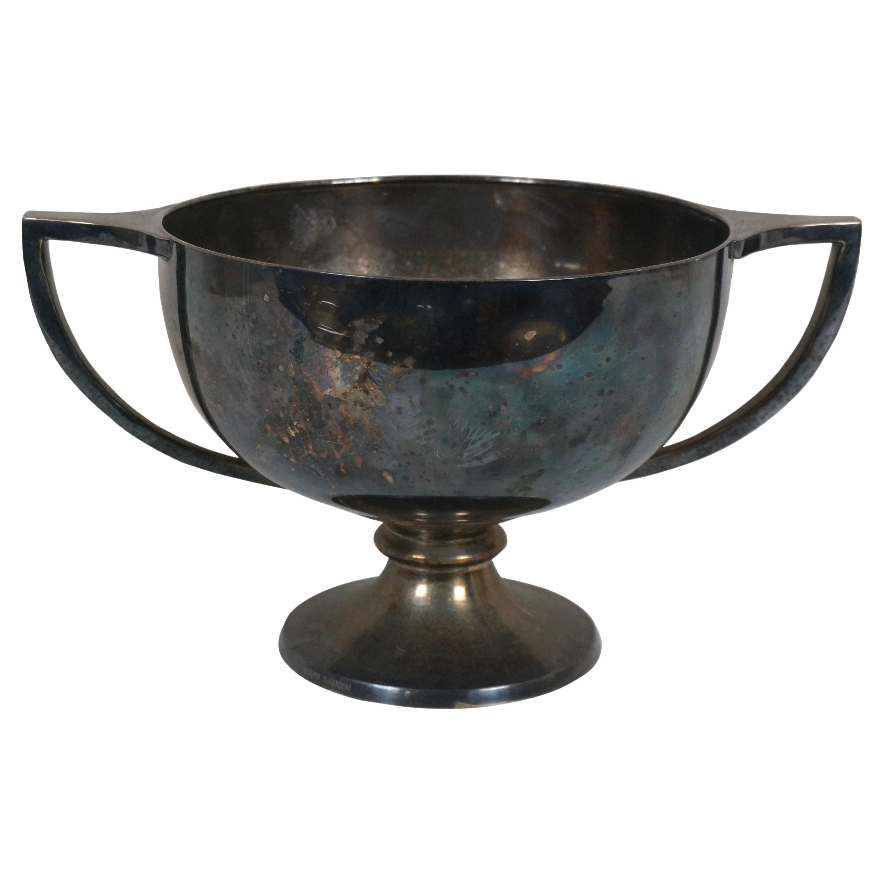 Vintage Ralph Lauren Silverplate Centerpiece Trophy Urn Cup Compote 13" For Sale