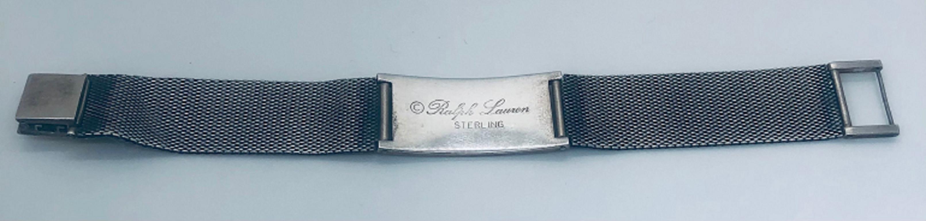 Sterling Silver Vintage Ralph Lauren Sterling Mesh Link Bracelet