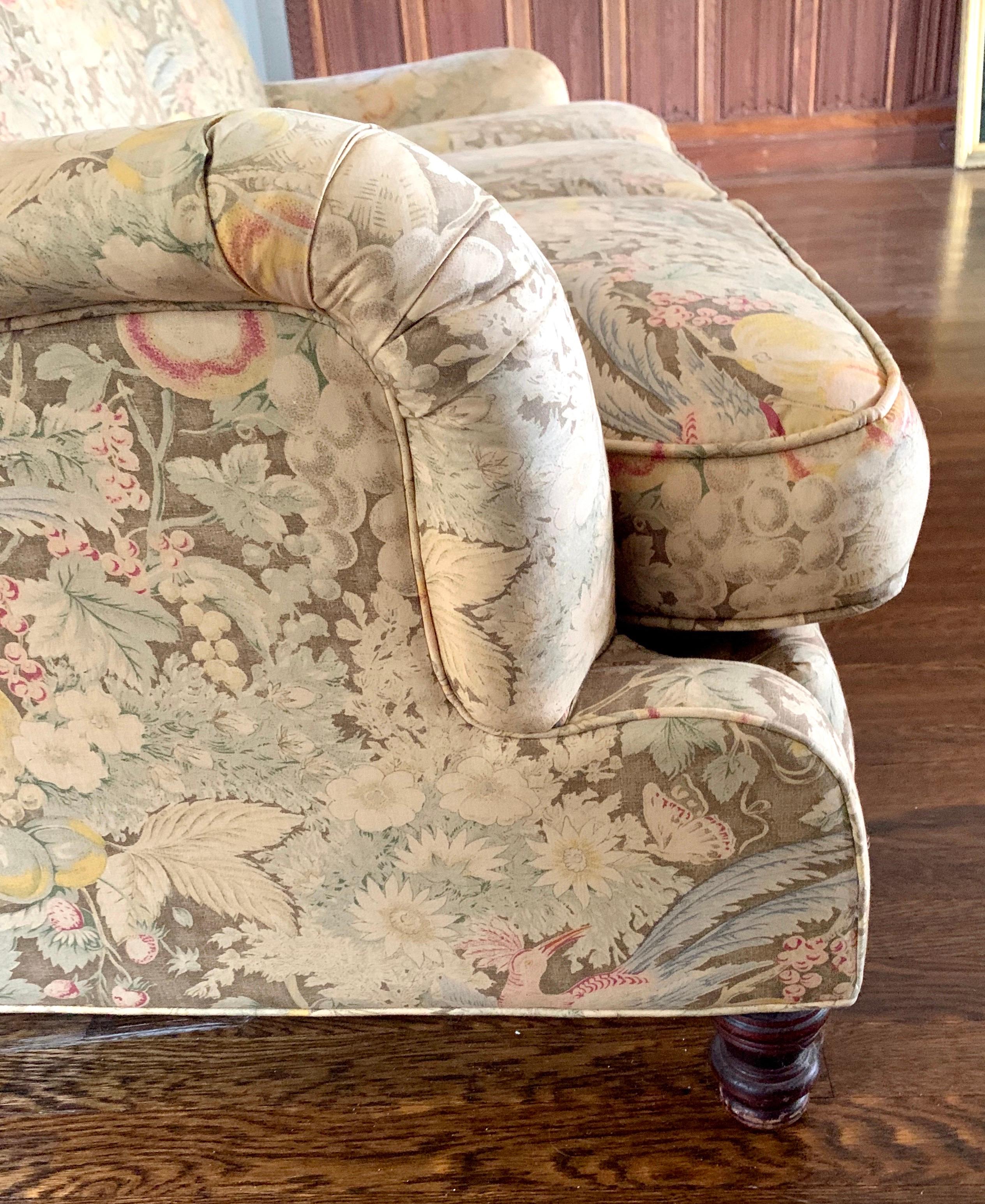 Chinoiserie Vintage Ralph Lauren Three-Seat Sofa