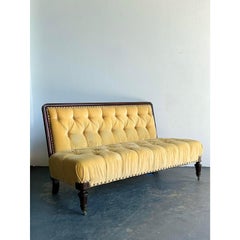 Vintage Ralph Lauren Tufted Mohair Sofa