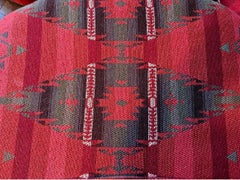 Ralph Lauren Wool & Cashmere Ganado Navajo Deep Red Armchair Lounge Chair