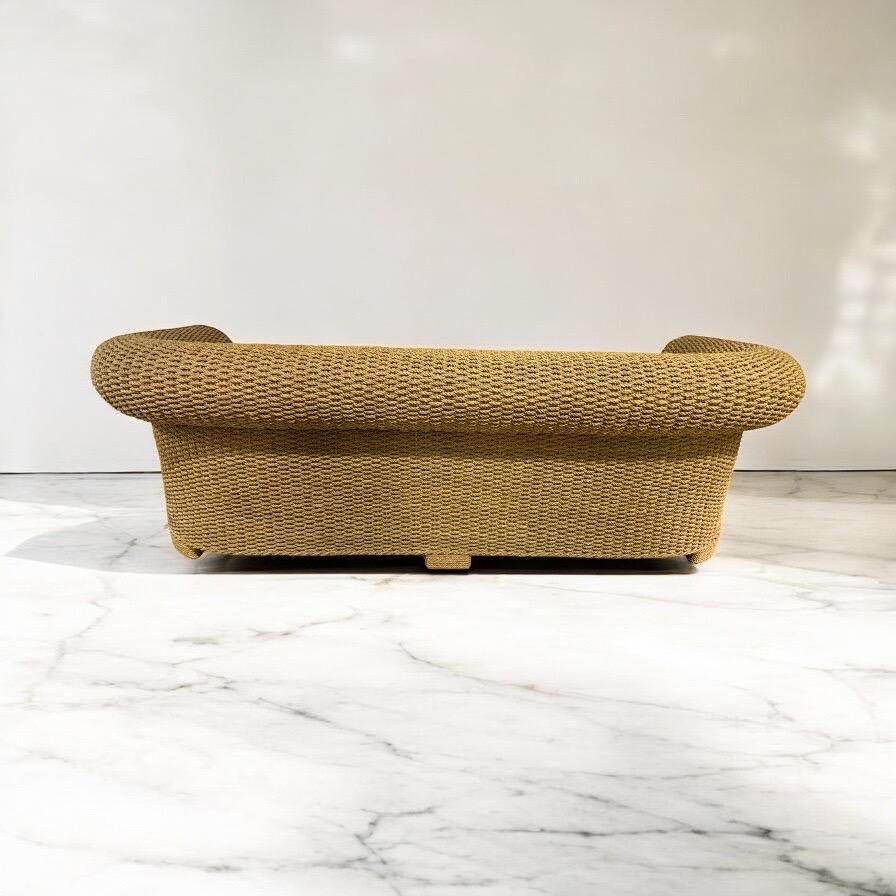 Sofá vintage Ralph Lauren de cuerda tejida Tapicería en venta