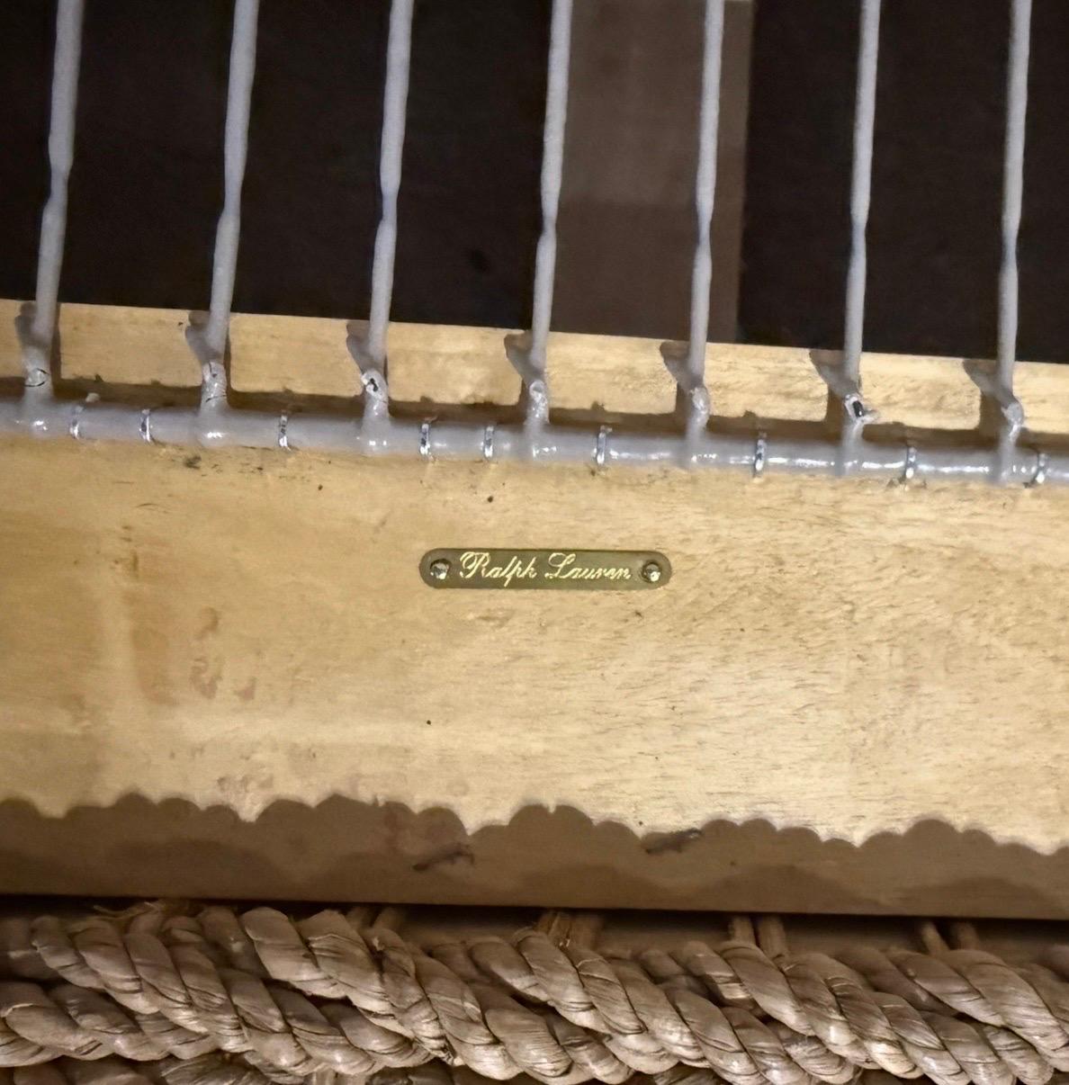 Sofá vintage Ralph Lauren de cuerda tejida en venta 1