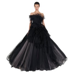 Vintage Ralph & Russo F/W 2014 Lavender and Black Tulle Ballgown