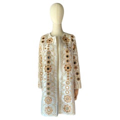 Vintage The Ramones Coates blanc et or