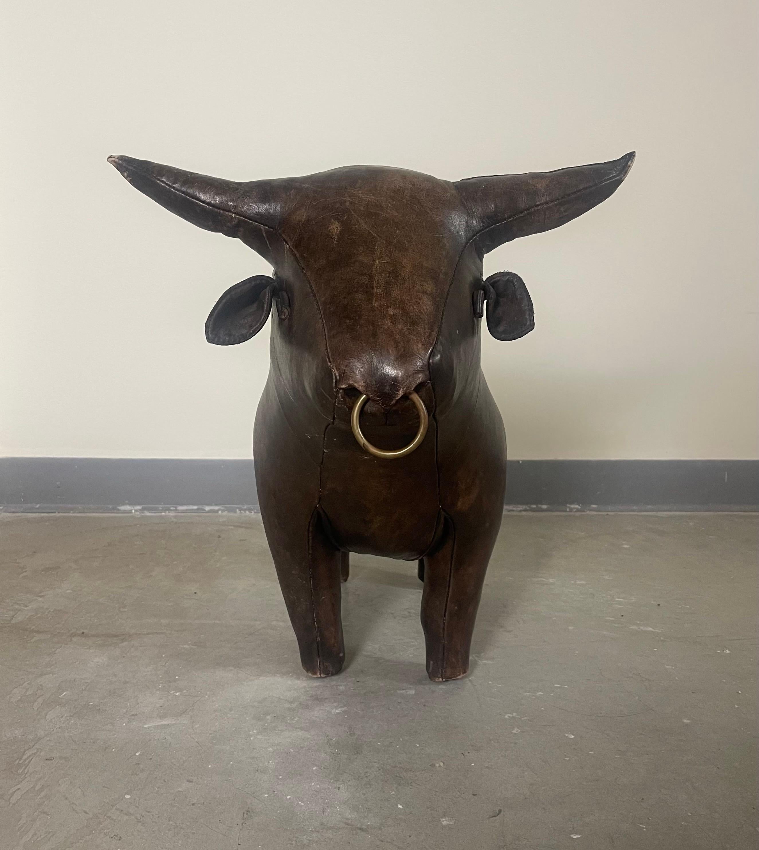 Leather Vintage Ranch Bull by Dimitri Omersa