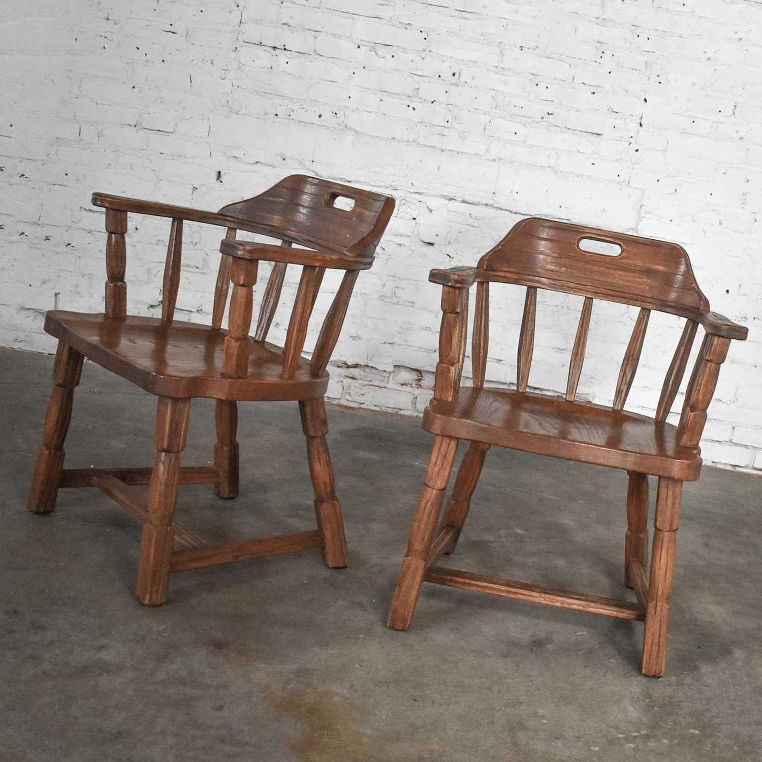 ranch oak chairs