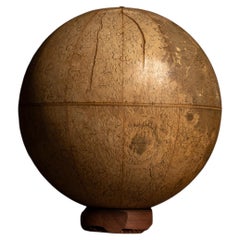 Vintage Rand McNally 12-Inch Lunar Globe with Custom Stand