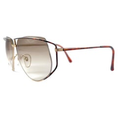 Vintage Rare 1970's Tura 425 Tortoise Oversized Brown Lenses Sunglasses
