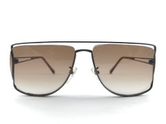 Seltene Tura 444 Kupfer-Sonnenbrille in Übergröße mit braunen Linsen, 1970er Jahre