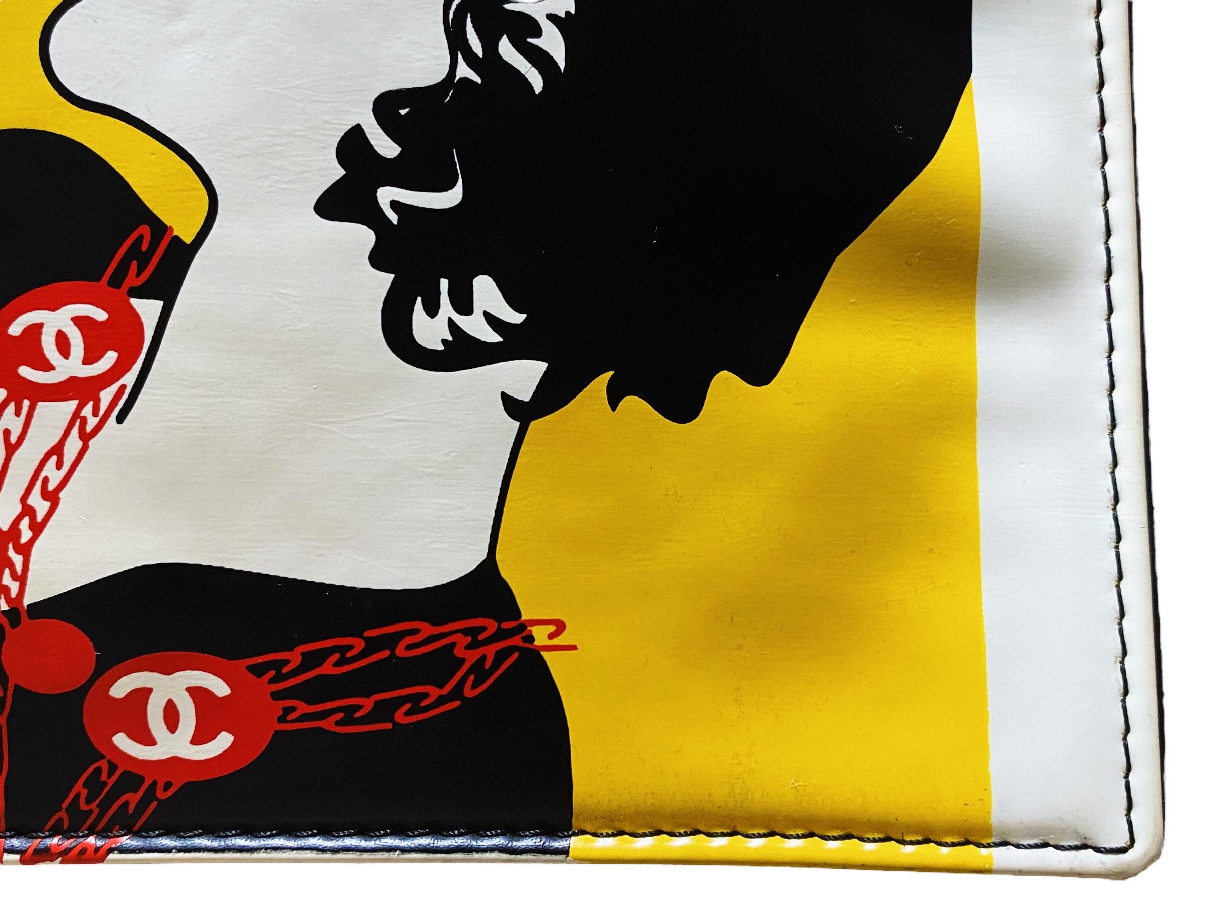 Vintage Rare 90's CHANEL Mademoiselle Comic Clutch - 