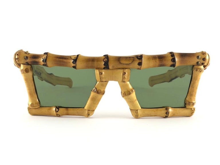 Vintage Rare A.A Sutain Hand Crafted Bamboo Sunglasses  display picture 1