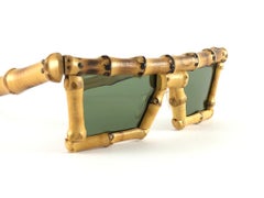 Vintage Rare A.A Sutain Hand Crafted Bamboo Sunglasses 1970's