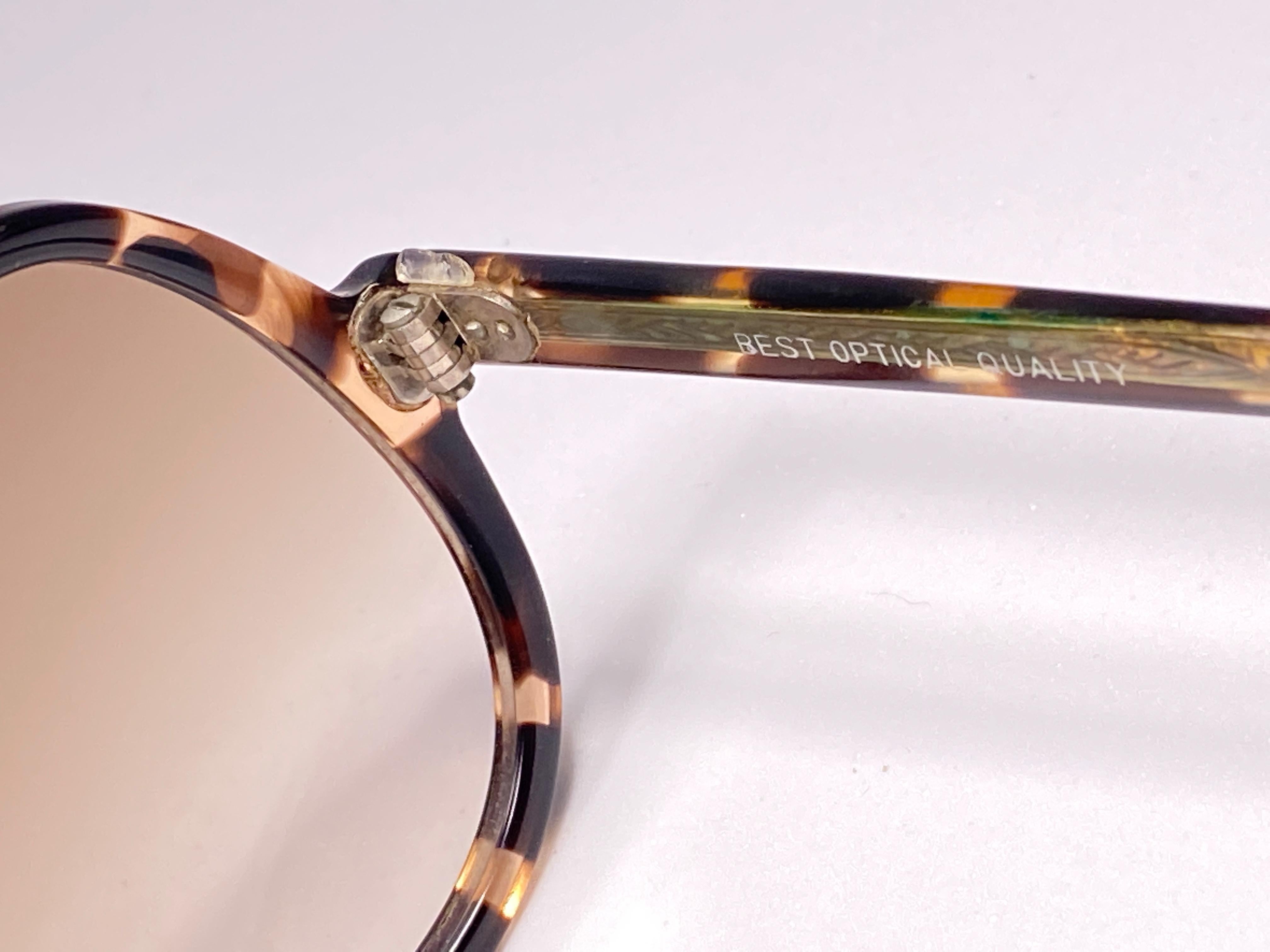 Vintage Rare A.A Sutain Oversized Camouflage Tortoise Sunglasses 1970's In New Condition In Baleares, Baleares