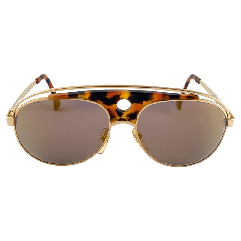 Vintage Rare Alain Mikli 633 Aviator Tortoise and Gold  display picture 1