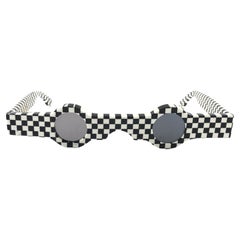Vintage Rare Alain Mikli AM89 Black & white Made in France Sunglasses 1989