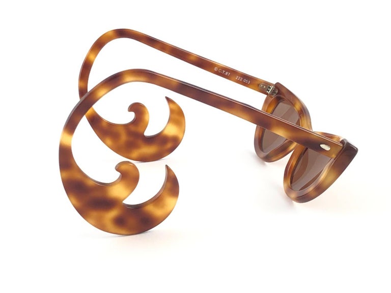 Chantal Thomass Miki Cat Eye Sunglasses – Made in France Vintage Rare Alain Mikli CT87 for Chantal Thomass Curled  main image 3